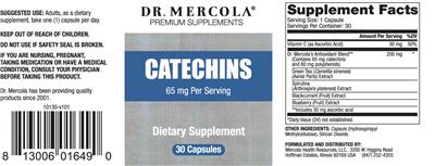 Label of Catechins 65 mg