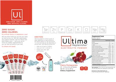 Photo of the Ultima Ultima Replenisher Cherry Pomegranate label