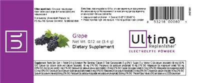 Photo of the Ultima Ultima Replenisher Grape label
