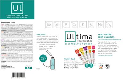 Photo of the Ultima Ultima Replenisher Lemonade label