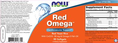 Photo of the NOW Red Omega label