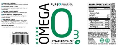Photo of the PurePharma O3 2000 mg label