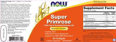 Photo of the NOW Super Primrose label