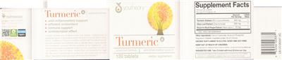 Photo of the youtheory Turmeric label