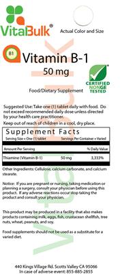 Vitamin B-1 50 mg