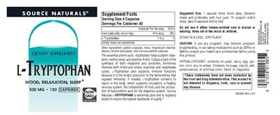 L-Tryptophan 500 mg