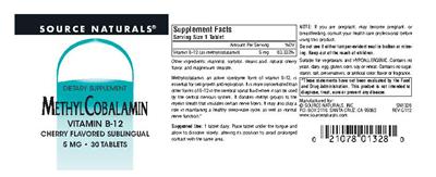 MethylCobalamin 5 mg Cherry Flavored