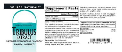 Tribulus Extract 750 mg