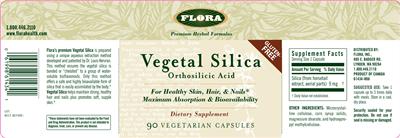 Photo of the Flora Vegetal Silica label