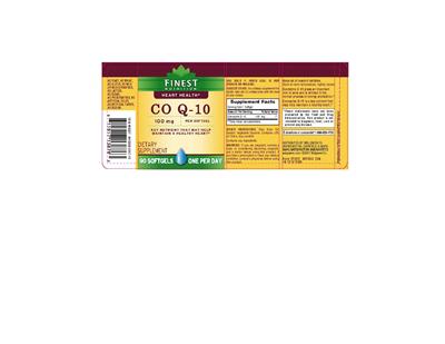 Photo of the Finest Nutrition CO Q-10 100 mg label