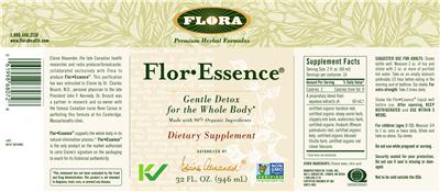Photo of the Flora Flor-Essence label