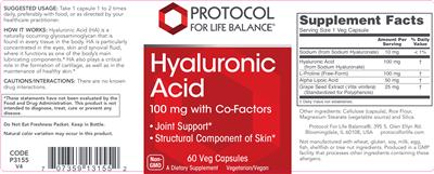 Hyaluronic Acid 100 mg With Co-Factors