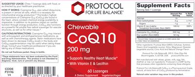 Chewable CoQ10 200 mg