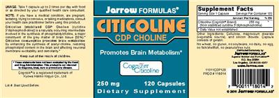 Citicoline CDP Choline 250 mg