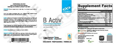 Photo of the XYMOGEN B Activ label