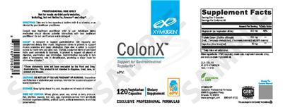 Photo of the XYMOGEN ColonX label