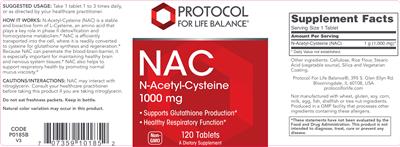 NAC N-Acetyl-Cysteine 1000 mg