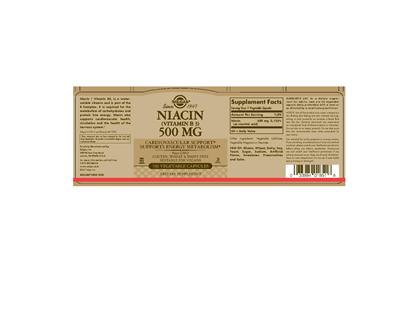 Niacin (Vitamin B3) 500 mg