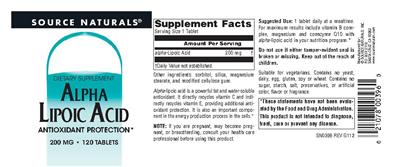 Alpha Lipoic Acid 200 mg