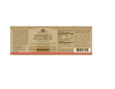 Vitamin E 670 mg (1000 IU)