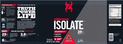 Photo of the CytoSport Monster Series Monster Isolate Chocolate label