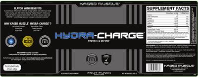 Photo of the Kaged Muscle Hydra-Charge Fruit Punch label