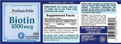 Biotin 1000 mcg