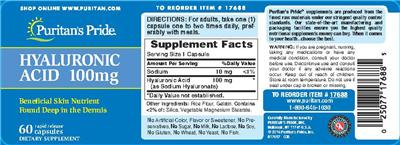 Hyaluroinic Acid 100 mg