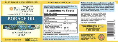 Borage Oil 1000 mg