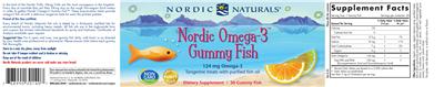 Nordic Omega-3 Gummies Fish Tangerine Treats