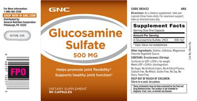 Glucosamine Sulfate 500 mg