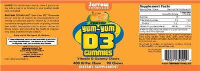 Yum-Yum D3 Gummies Orange Flavor