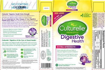 Photo of the Culturelle Digestive Health Extra Strength label