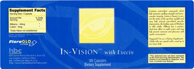 Photo of the HBC In-Vision With Lutein label