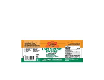 Photo of the Country Life Liver Support Factors label