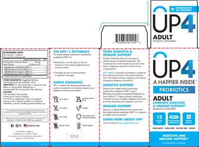 Photo of the UP4 Adult label