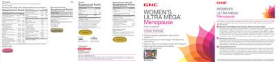 Photo of the GNC Women's Ultra Mega Fish Oil label