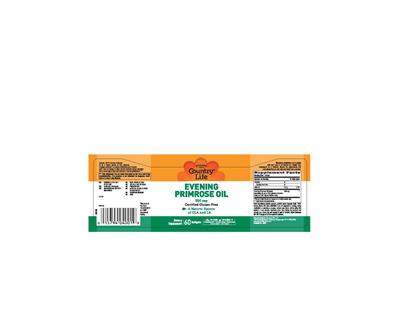 Photo of the Country Life Evening Primrose Oil 500 mg label