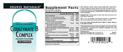 Coenzymate B Complex Orange Flavored