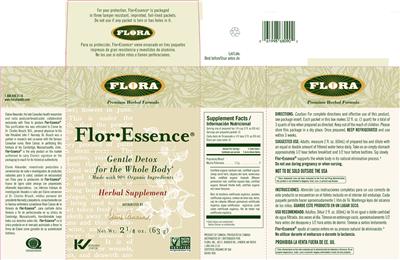 Photo of the Flora Flor-Essence label