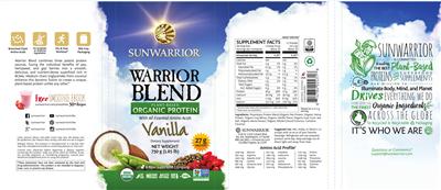 Photo of the Sunwarrior Warrior Blend Vanilla label