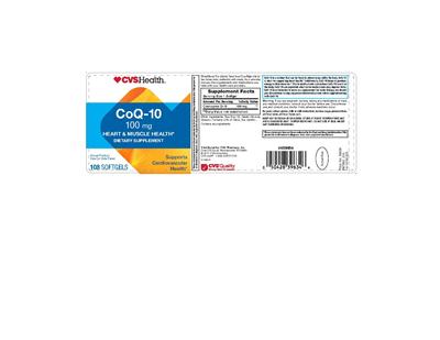 Photo of the CVS Health CoQ-10 100 mg label