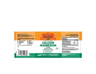 Photo of the Country Life Target-Mins Calcium Magnesium Complex 1000 mg : 500 mg label