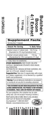 Butcher's Broom 4:1 Extract 110 mg