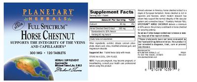 Full Spectrum Horse Chestnut 300 mg
