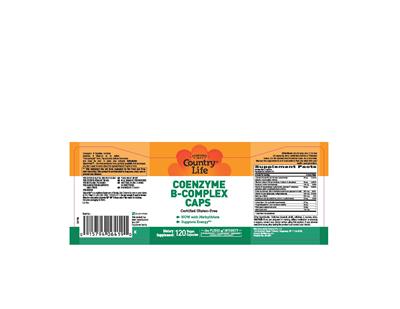 Photo of the Country Life Coenzyme B-Complex Caps label