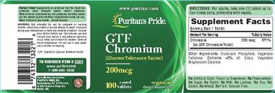 GTF Chromium 200 mcg