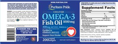 Omega-3 Fish Oil 1000 mg