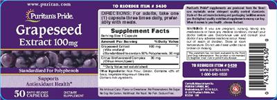Grapeseed Extract 100 mg