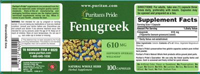 Fenugreek 610 mg